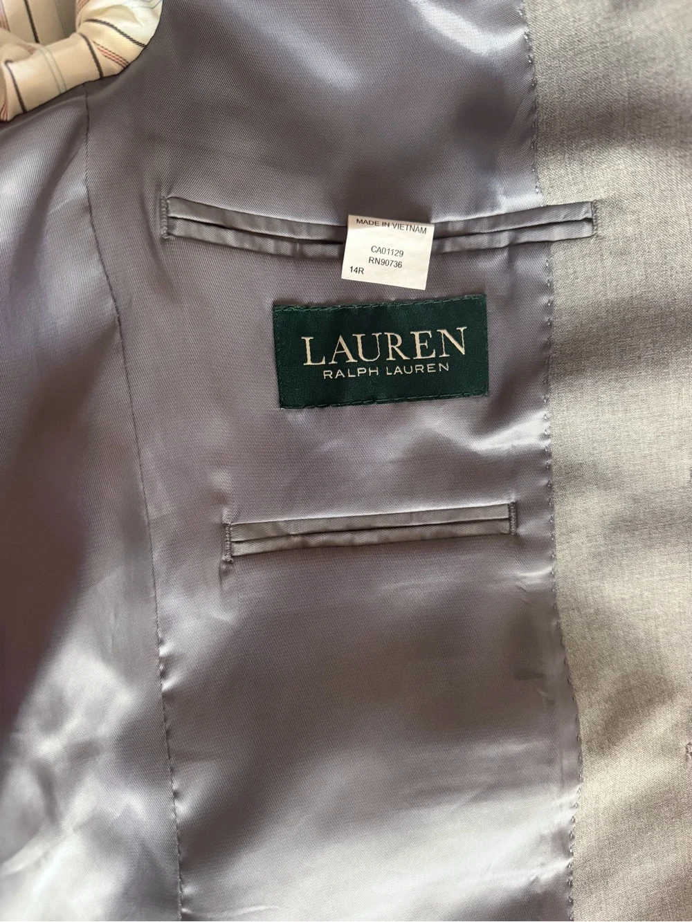 Ralph Lauren Gray Two-Button blazer
